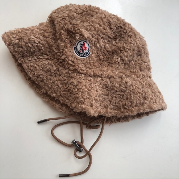 Moncler Toggle Ties Faux-shearling Bucket Hat - Picture 5 of 10